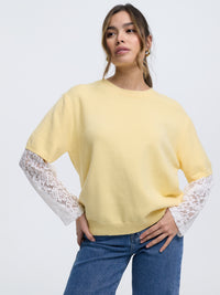 Strick-Shirt "Hannah" in Yellow