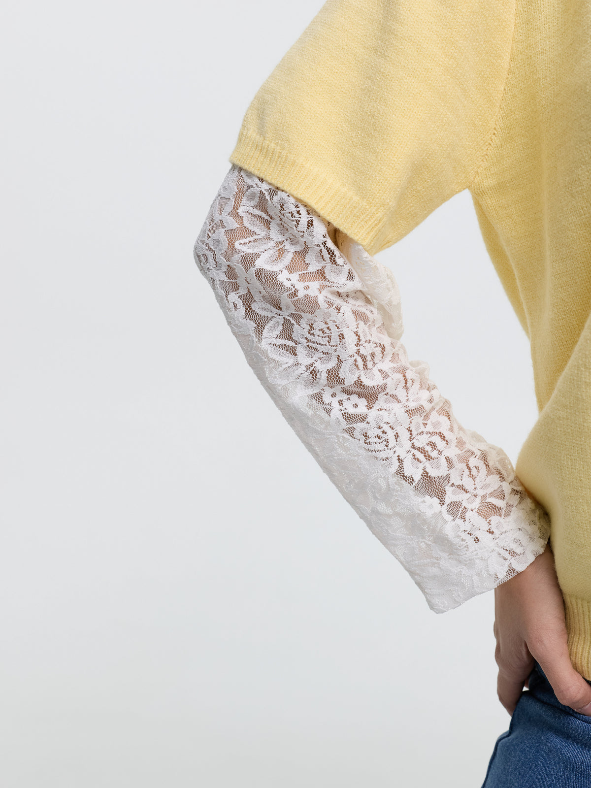 Strick-Shirt "Hannah" in Yellow