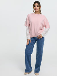 Strick-Shirt "Hannah" in Rosé