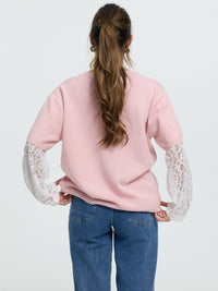 Strick-Shirt "Hannah" in Rosé