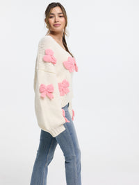 Häkel-Cardigan "Mina" in Creme