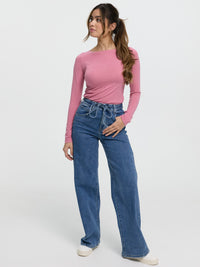 Langarmshirt "Anitha" in Rosa