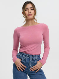 Langarmshirt "Anitha" in Rosa