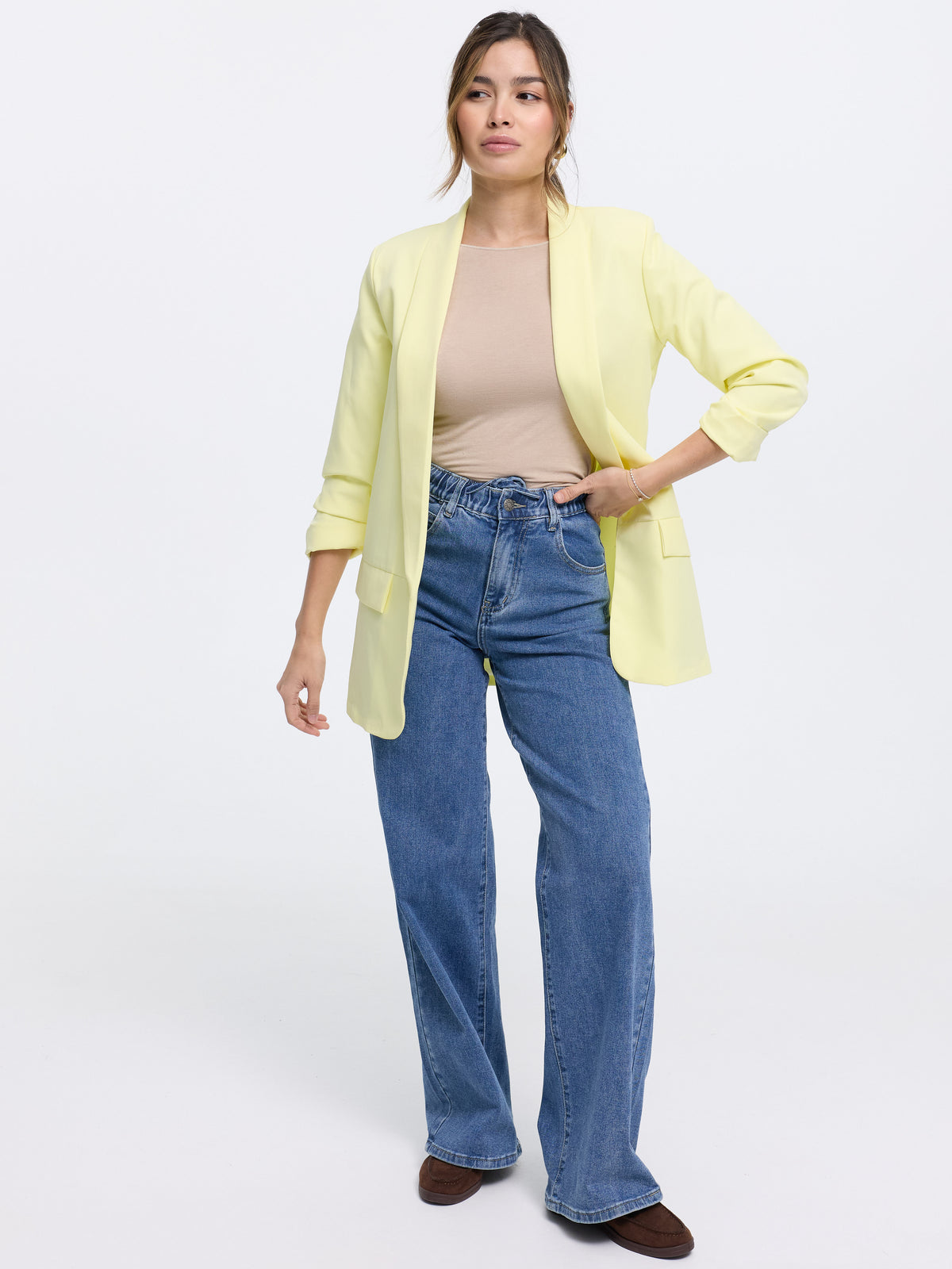 Blazer „Hope“ in Pastellgelb