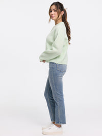 Cardigan "Lea" in Lagoon Green