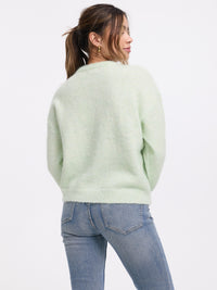 Cardigan "Lea" in Lagoon Green