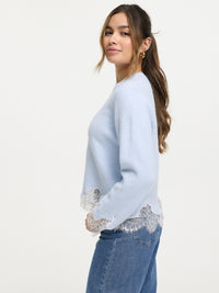 Strickpullover "Greta" in Babyblue