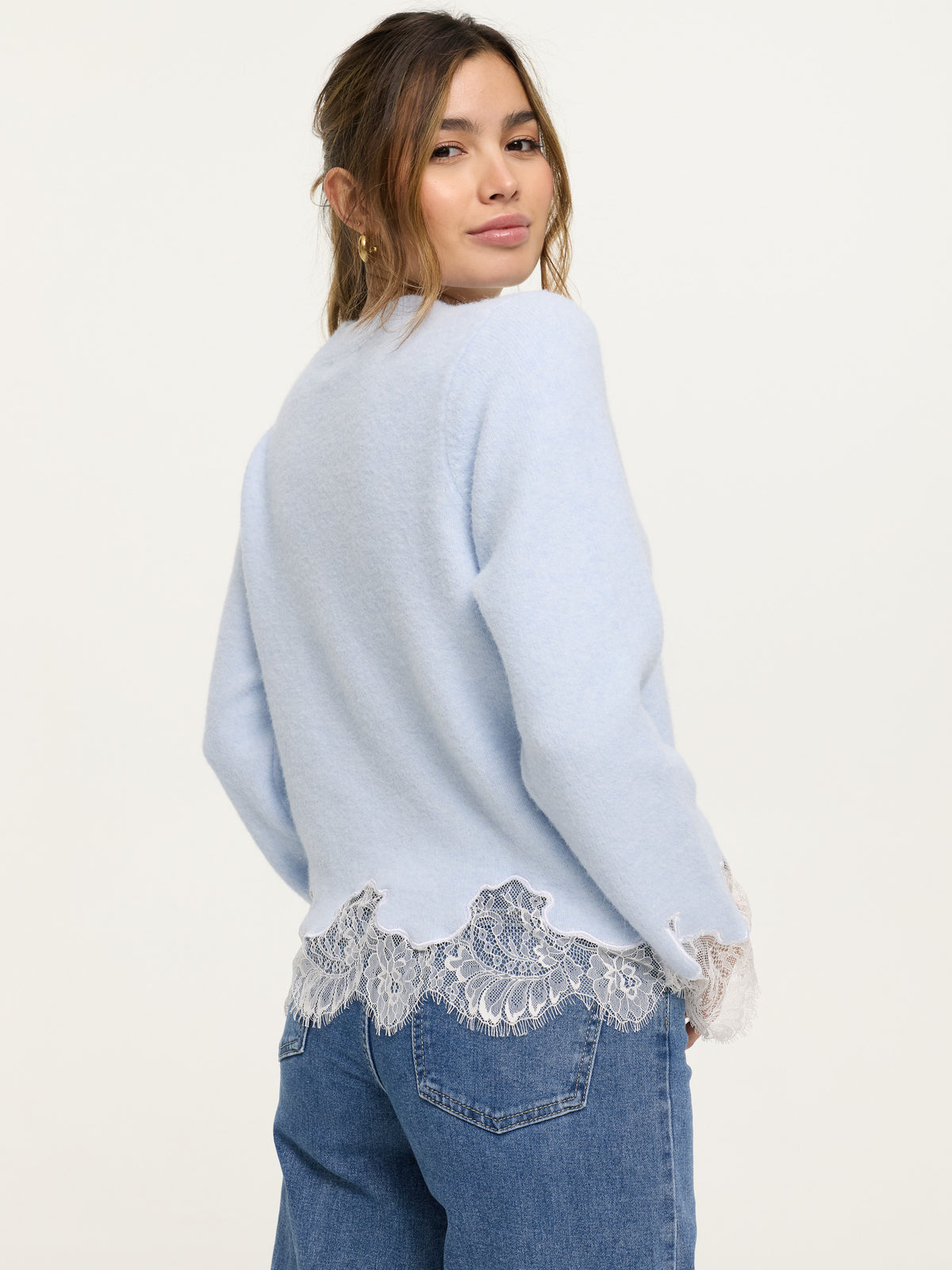 Strickpullover "Greta" in Babyblue