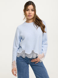 Strickpullover "Greta" in Babyblue