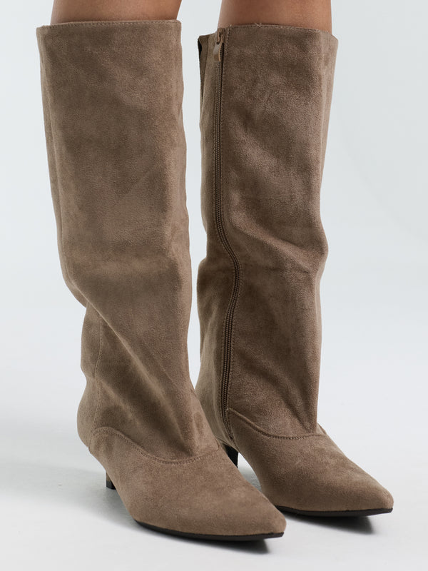 Stiefel "Lucy" in Taupe