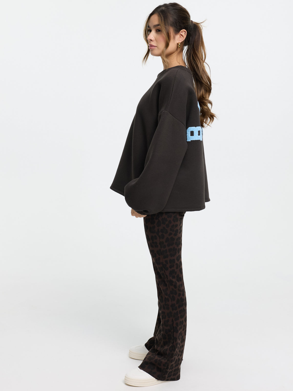 Pullover "Bisou" in Dunkelbraun