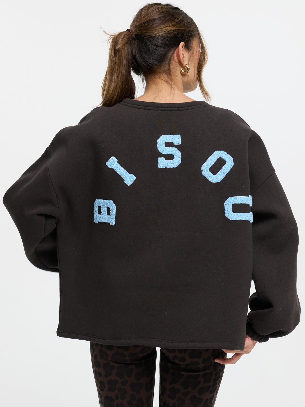 Pullover "Bisou" in Dunkelbraun