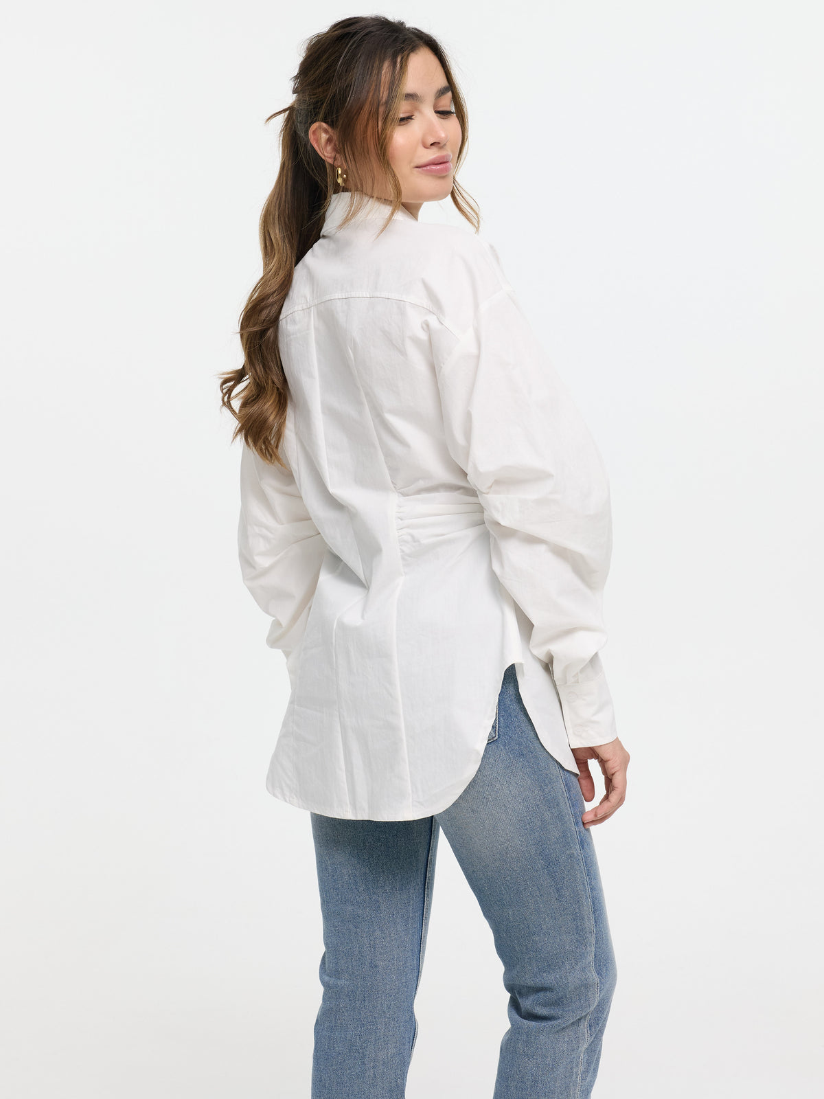 Bluse "Elara" in Weiß