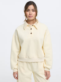 Jogger Polo-Shirt "Nora" in Gelb