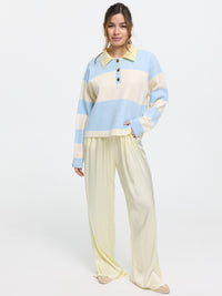 Satinhose „Sydney“ in Pastel Yellow