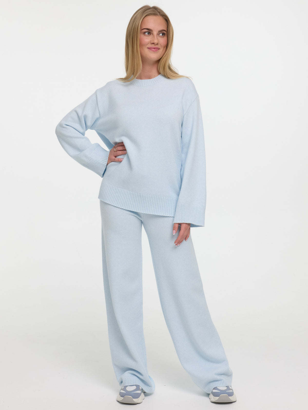 Strick Pullover "Ruby" in Blau