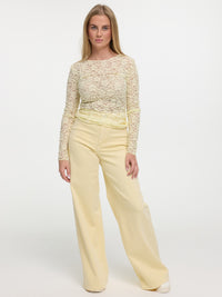 Wide Leg Jeans "Seraphina" in Butter Yellow