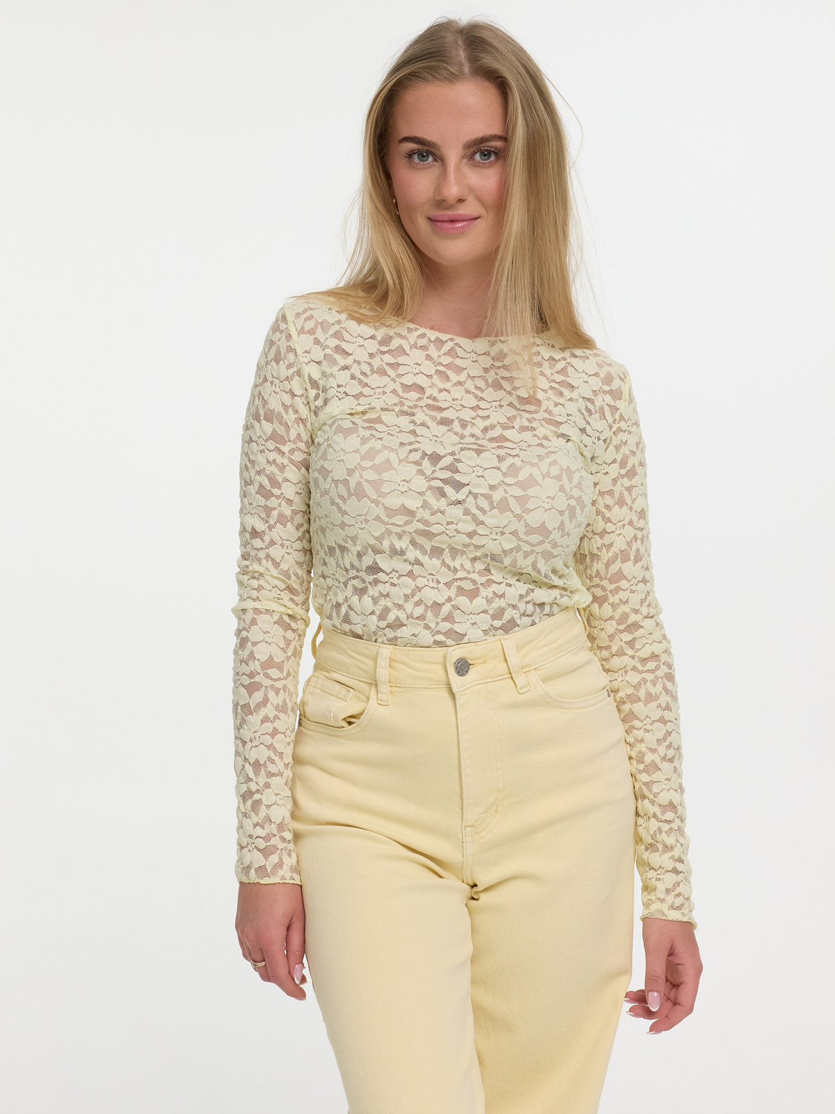 Spitzentop "Florence" in Creme