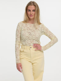 Spitzentop "Florence" in Creme