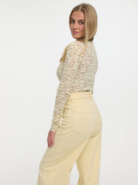 Spitzentop "Florence" in Creme