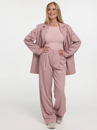 Nadelstreifen Stoffhose „Kathie“ in Rosa