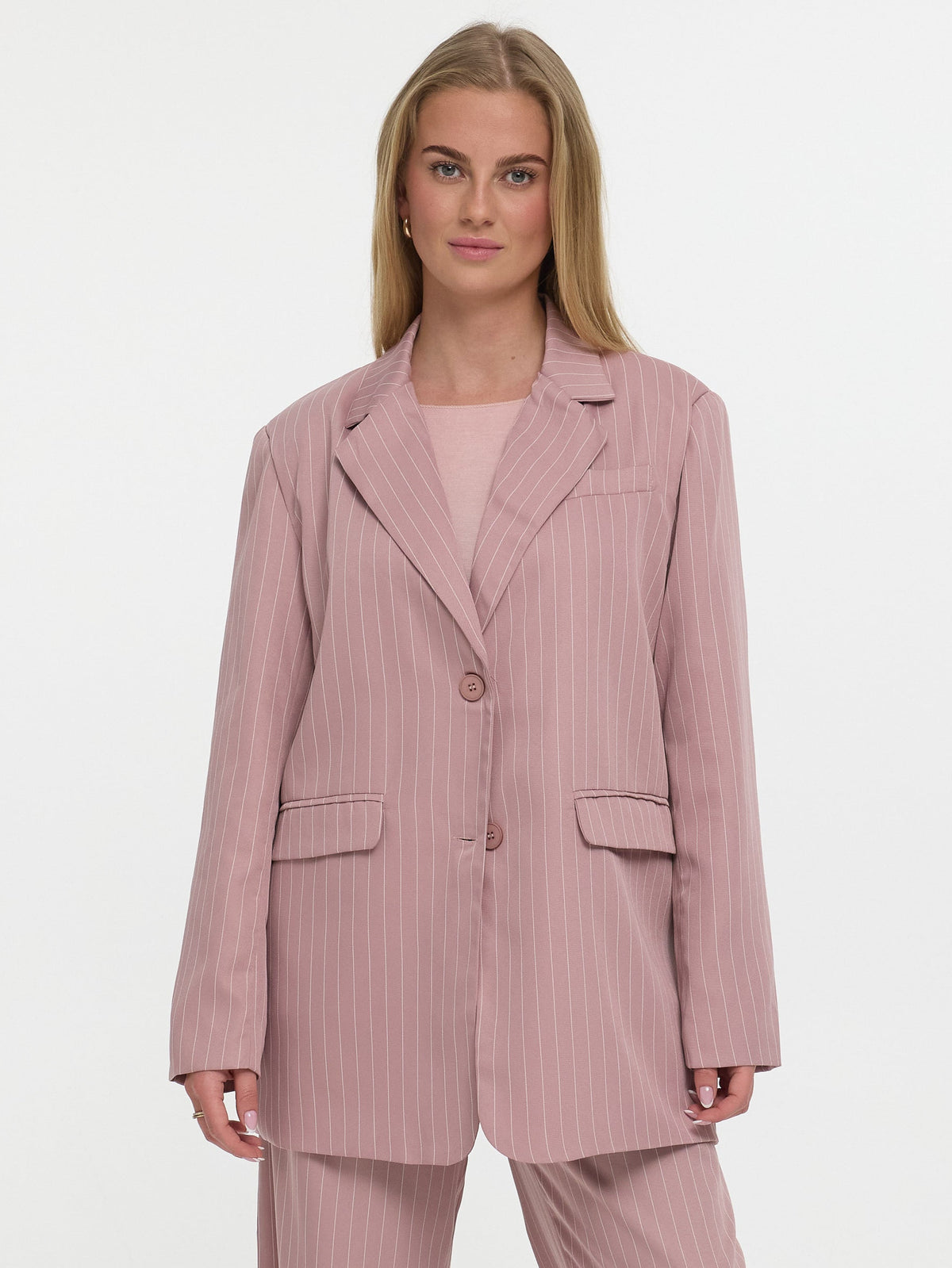 Nadelstreifen Blazer „Kathie“ in Rosa