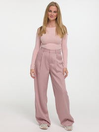 Nadelstreifen Stoffhose „Kathie“ in Rosa