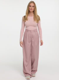 Nadelstreifen Stoffhose „Kathie“ in Rosa