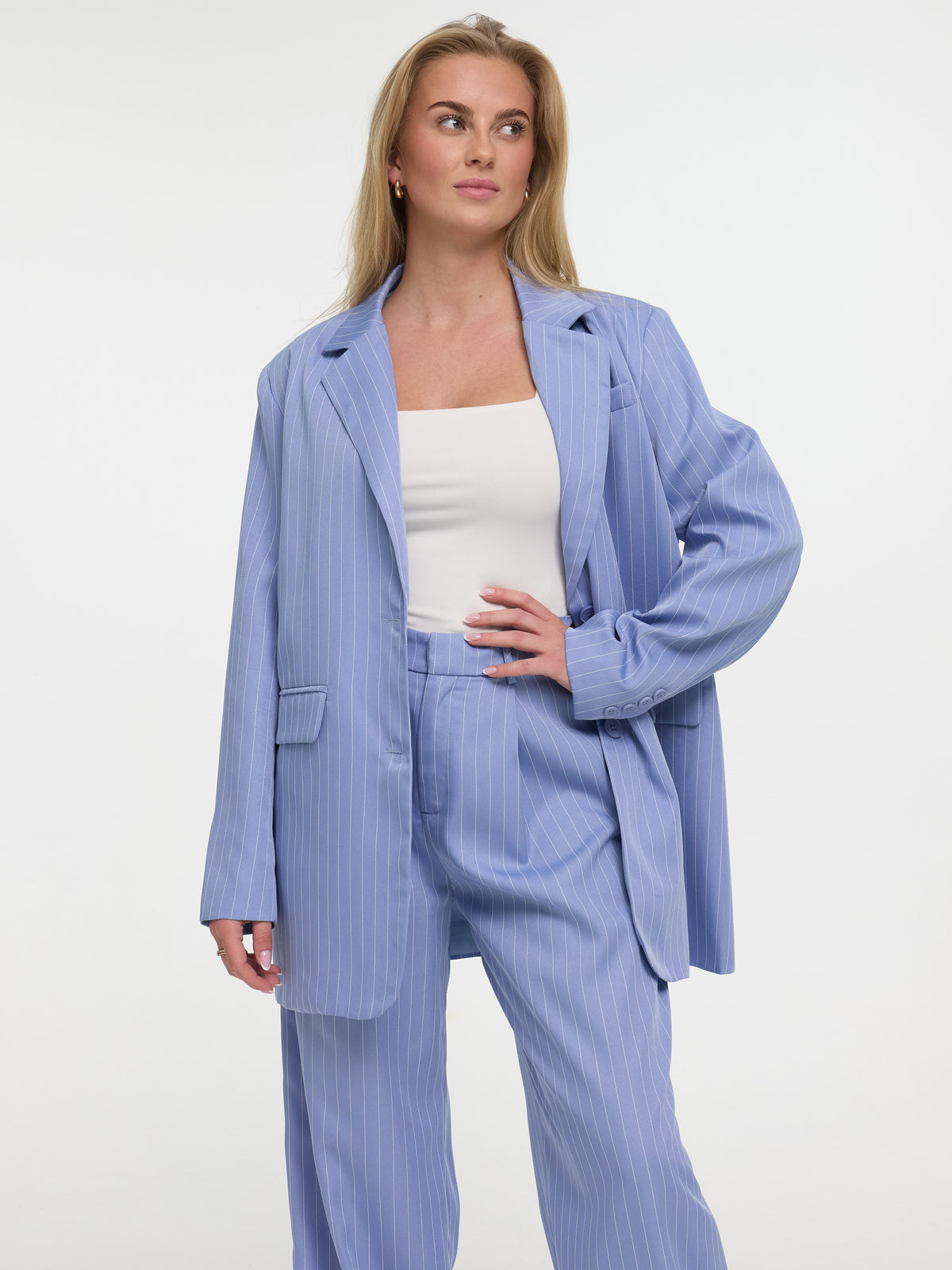 Nadelstreifen Blazer „Kathie“ in Blau