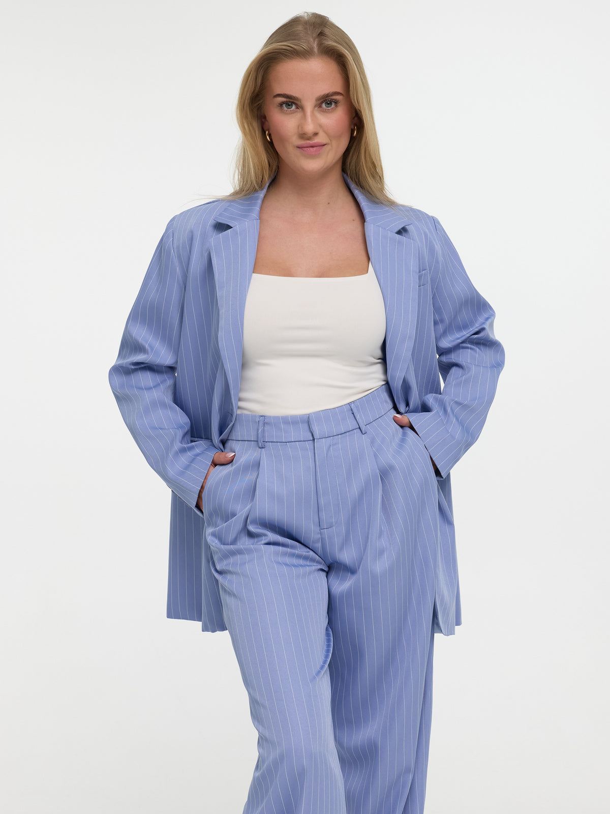Nadelstreifen Blazer „Kathie“ in Blau