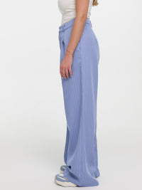 Nadelstreifen Stoffhose „Kathie“ in Blau