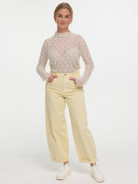 Spitzenoberteil "Fleur" in Creme