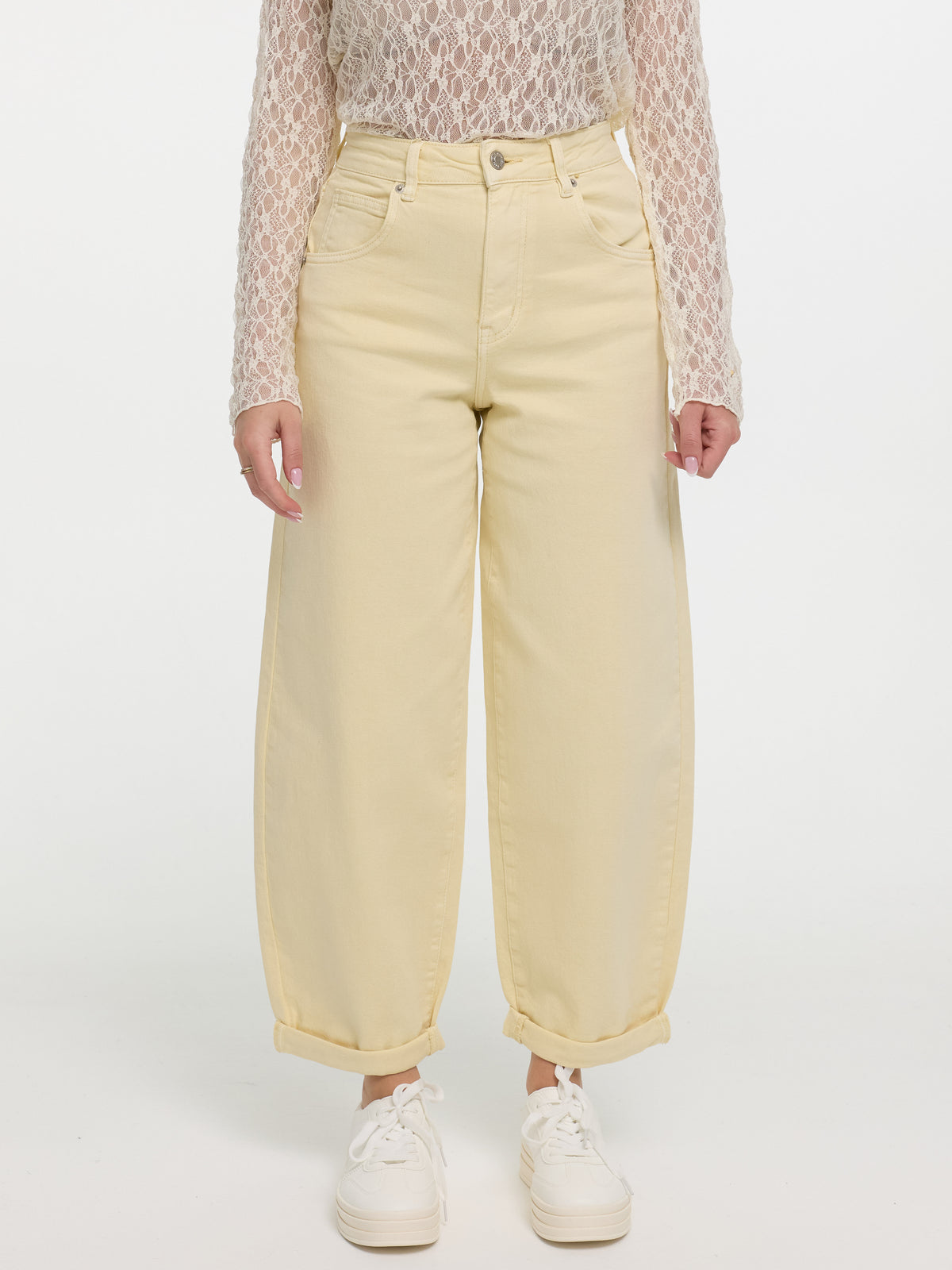 Ballon-Jeans "Malu" in Butter Yellow