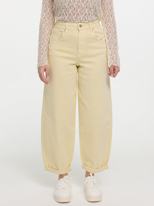 Ballon-Jeans "Malu" in Butter Yellow