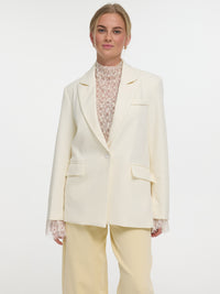 Blazer mit Spitzenärmeln „Lacey“ in Creme
