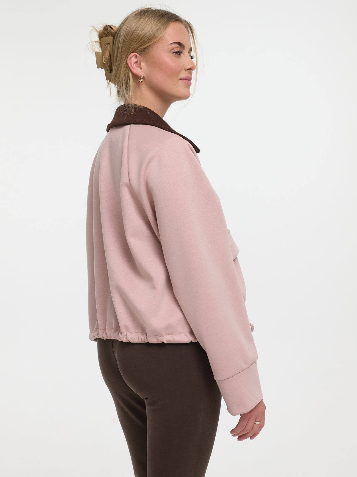 Jacke "Tatum" in Altrosa/Braun