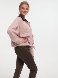 Jacke "Tatum" in Altrosa/Braun