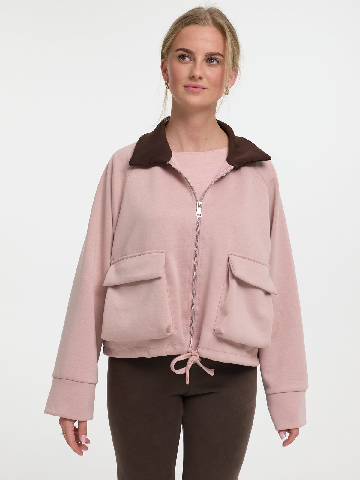 Jacke "Tatum" in Altrosa/Braun