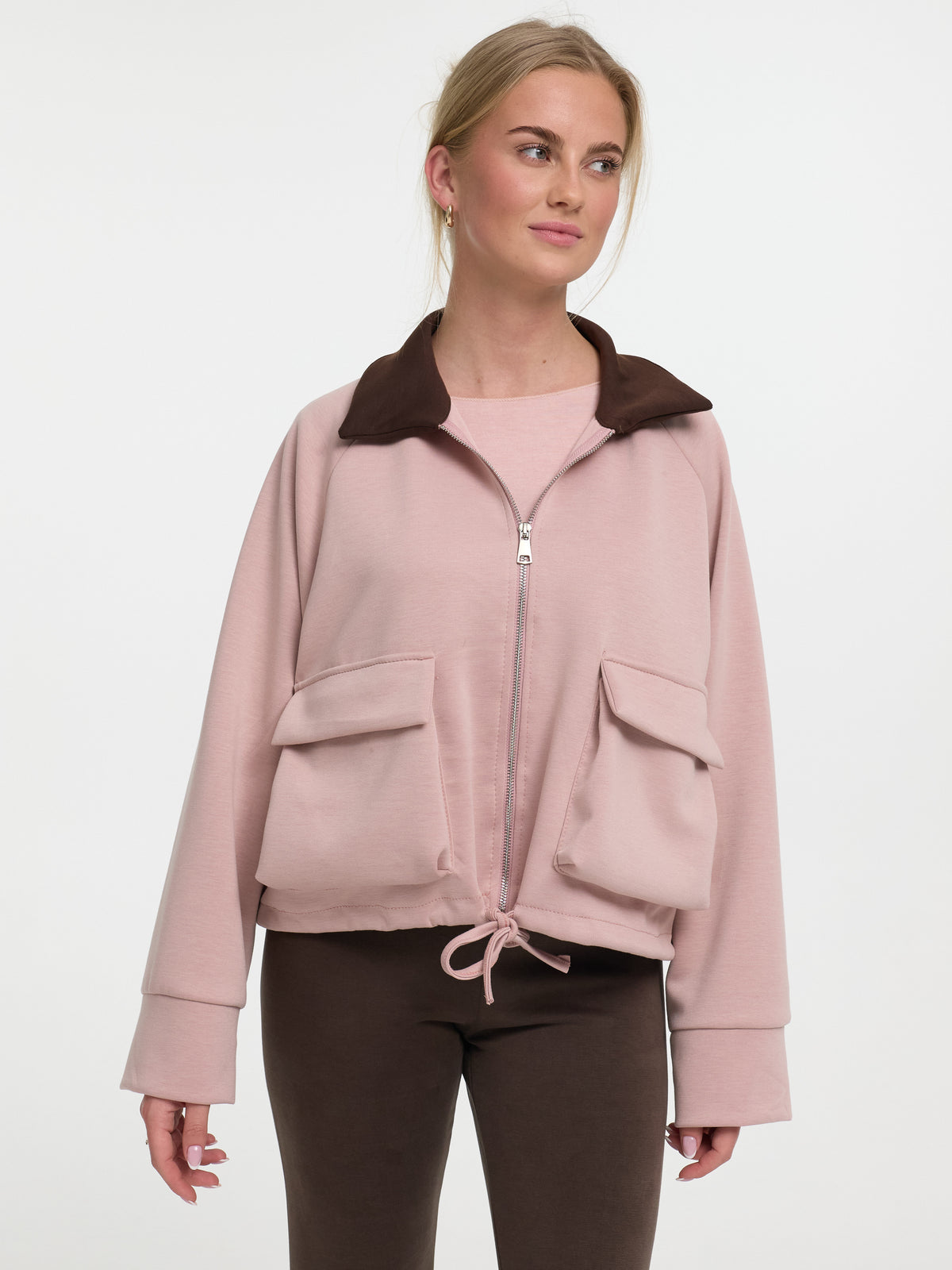 Jacke "Tatum" in Altrosa/Braun
