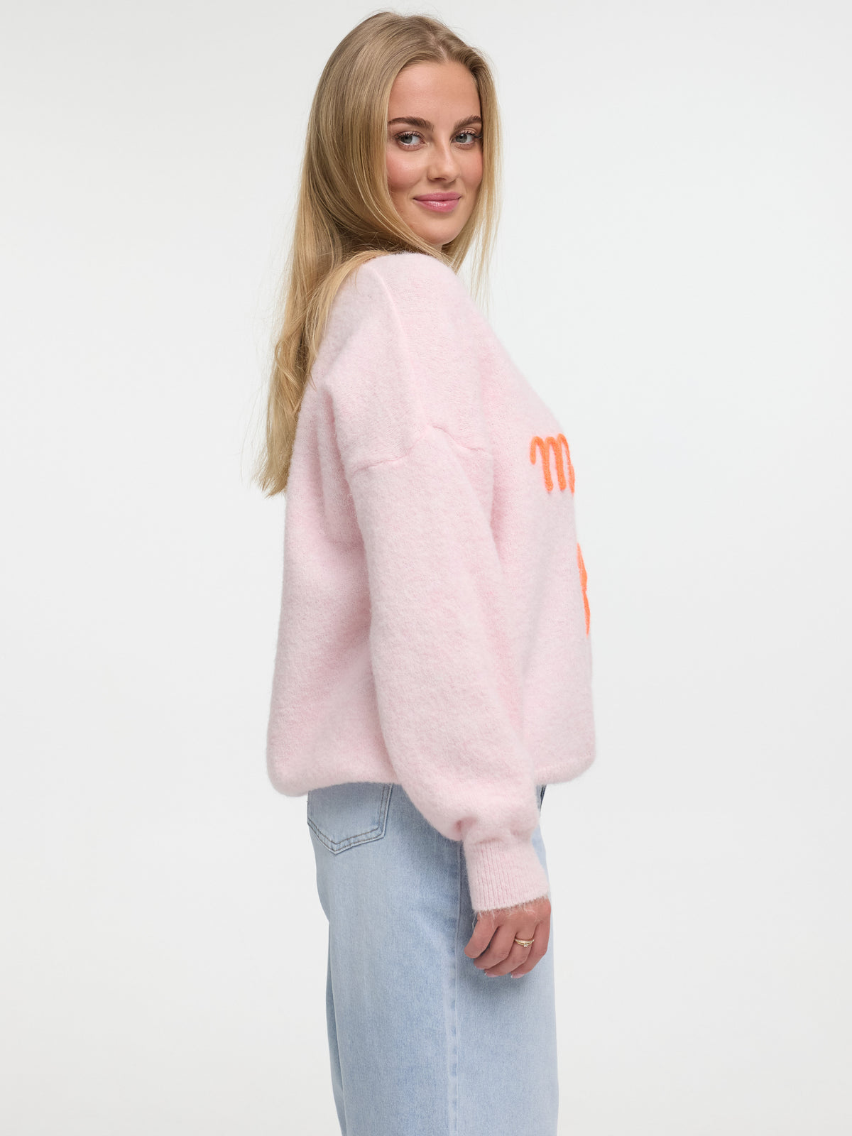 Pullover "Matcha Café" in Puderrosa