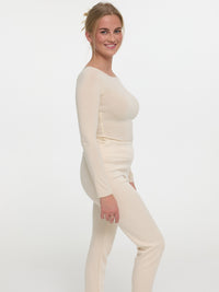 Langarmshirt "Anitha" in Creme