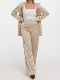 Stoffhose „Millie“ in Champagner