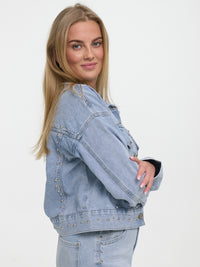 Nieten-Jeansjacke "Aria"