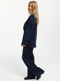 Pailletten Blazer "Sparkle" in Blau