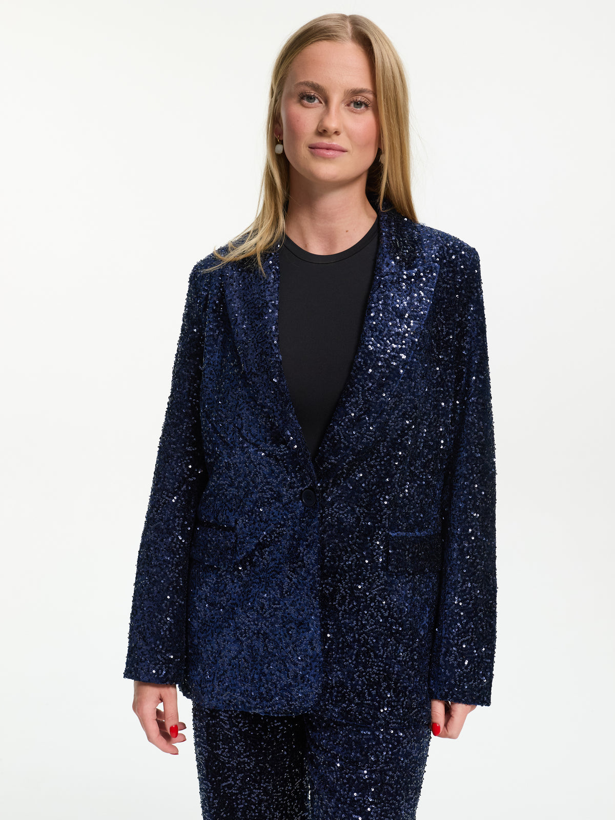 Pailletten Blazer "Sparkle" in Blau