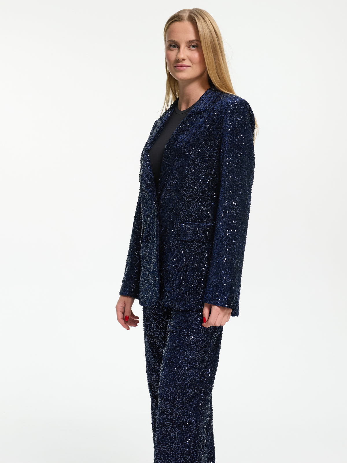 Pailletten Blazer "Sparkle" in Blau