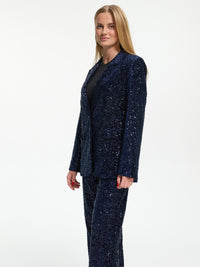 Pailletten Blazer "Sparkle" in Blau