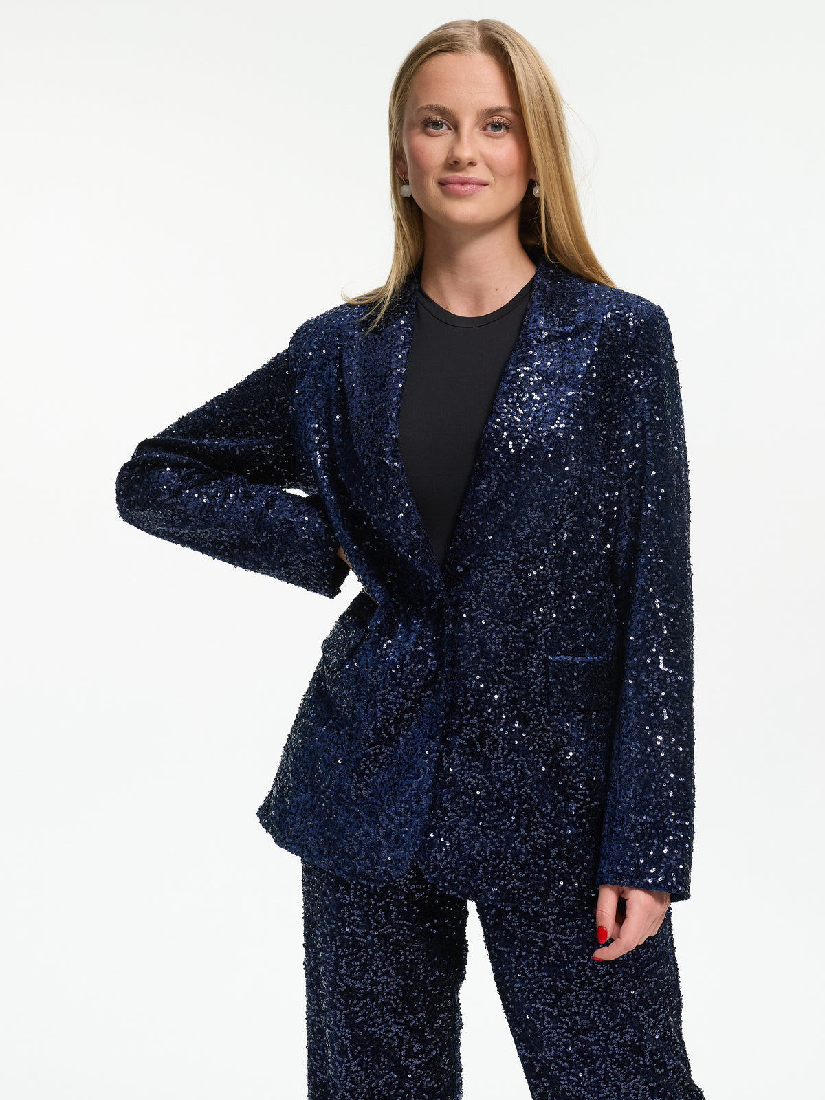 Pailletten Blazer "Sparkle" in Blau