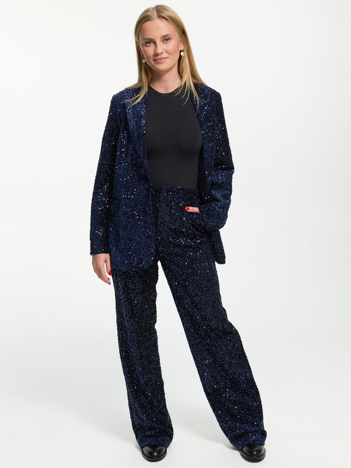 Pailletten Blazer "Sparkle" in Blau