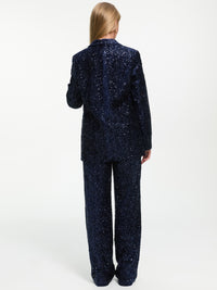 Pailletten Blazer "Sparkle" in Blau